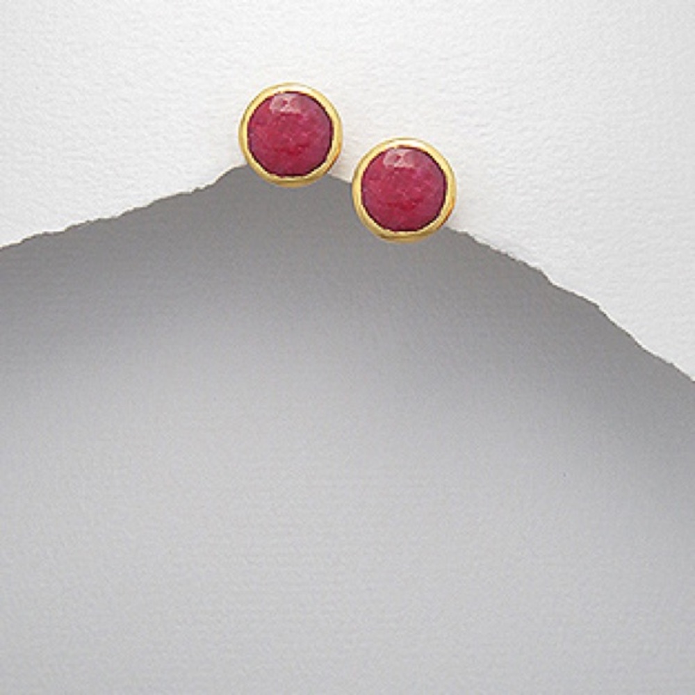 18K .5Micron Gold Over over brass w GemStones